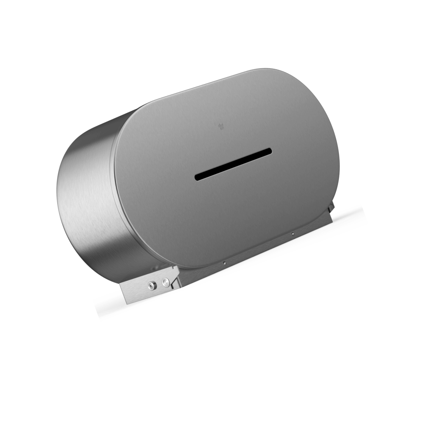 Distributeur double de papier hygiénique Jumbo, finition inox brossé